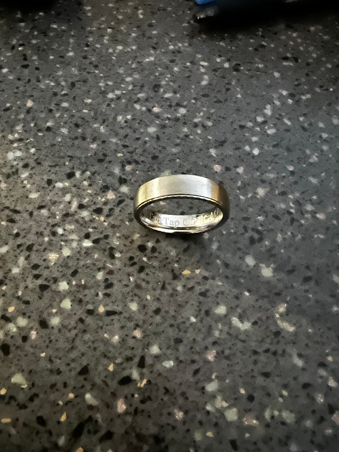 Customer photo review of 6mm Matte Flat Band