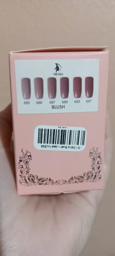 Customer photo review of Gel Gama Blush 6 pzas MUSSA