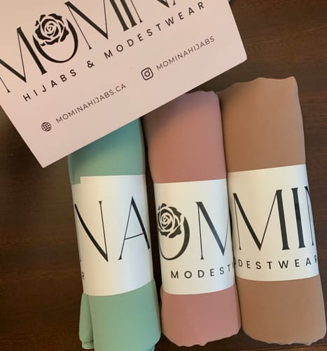 Customer photo review of Classic Chiffon Hijab - Fawn