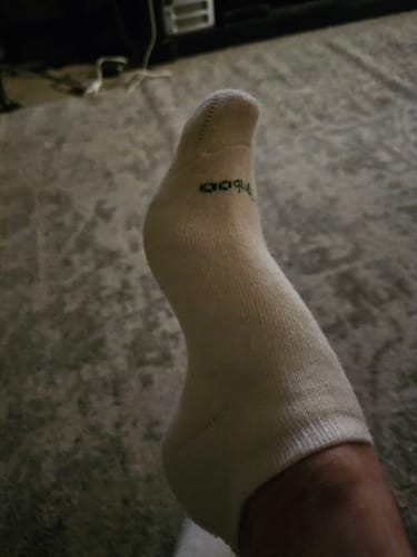 Customer photo review of No Look Anklet Bamboo Viscose Socks - Natural