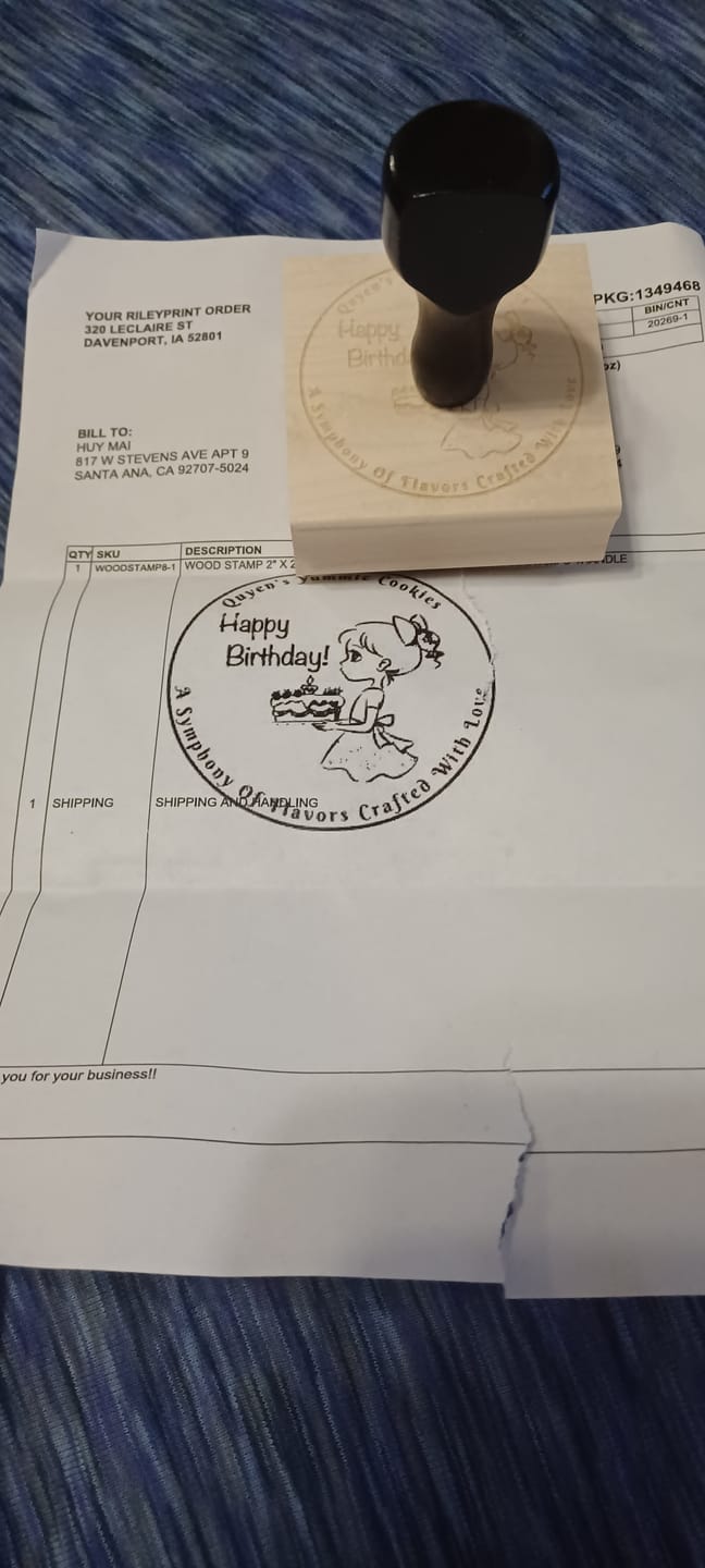 Customer photo review of Wood Stamp