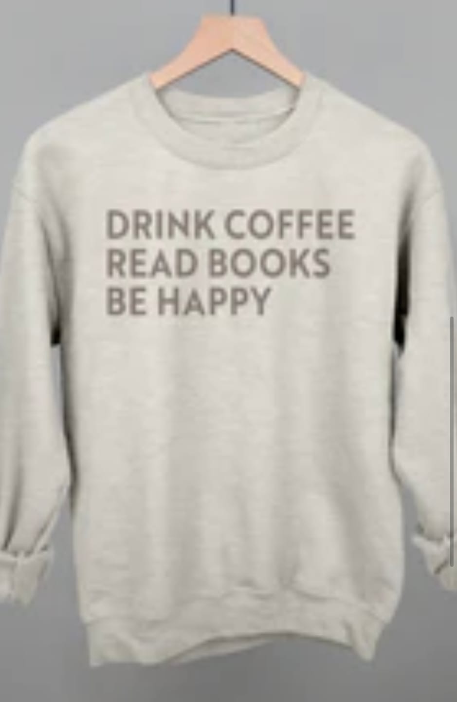 Customer photo review of Drink Coffee Read Books Be Happy