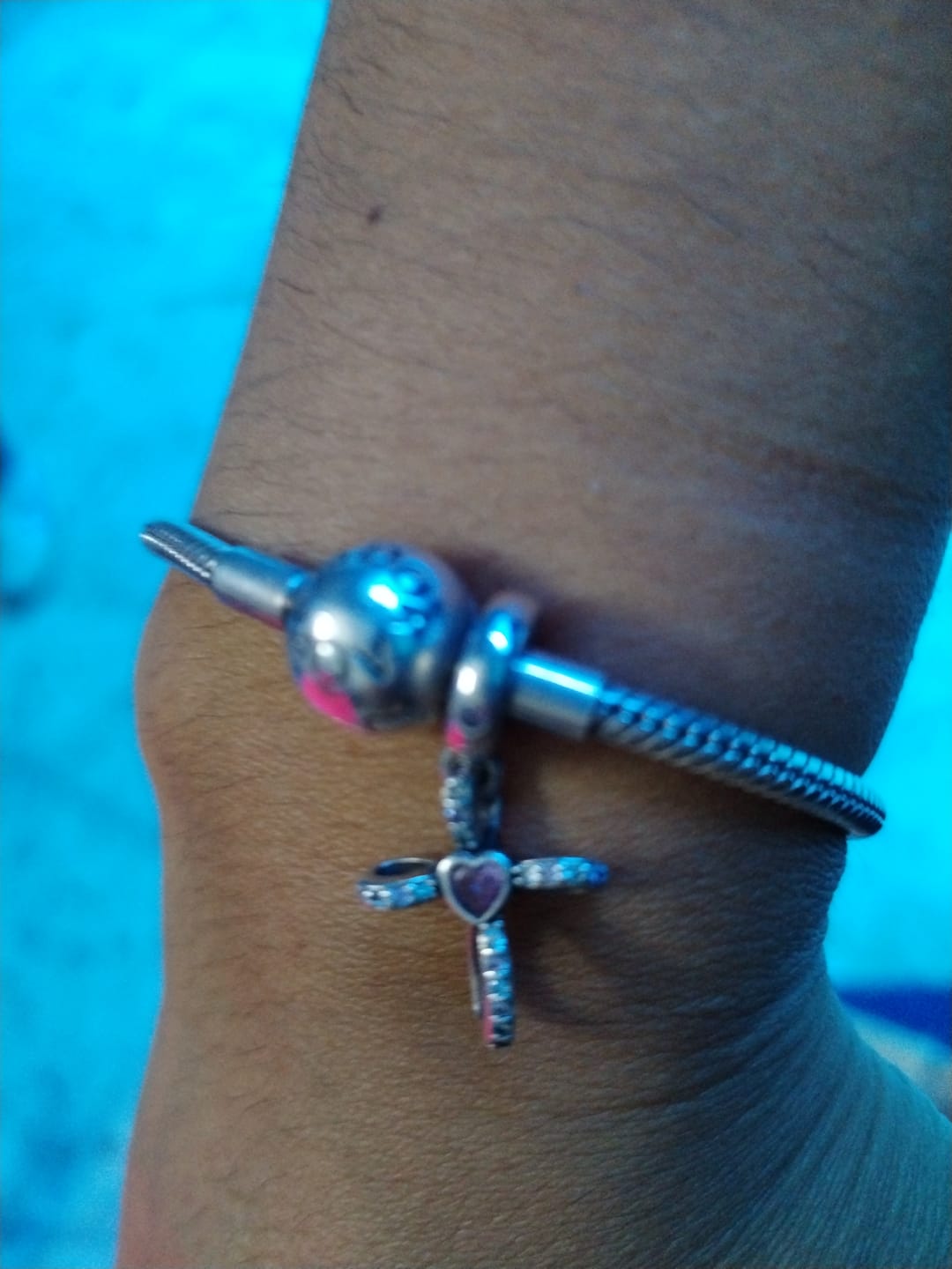 Customer photo review of Charm Cruz Diamantada