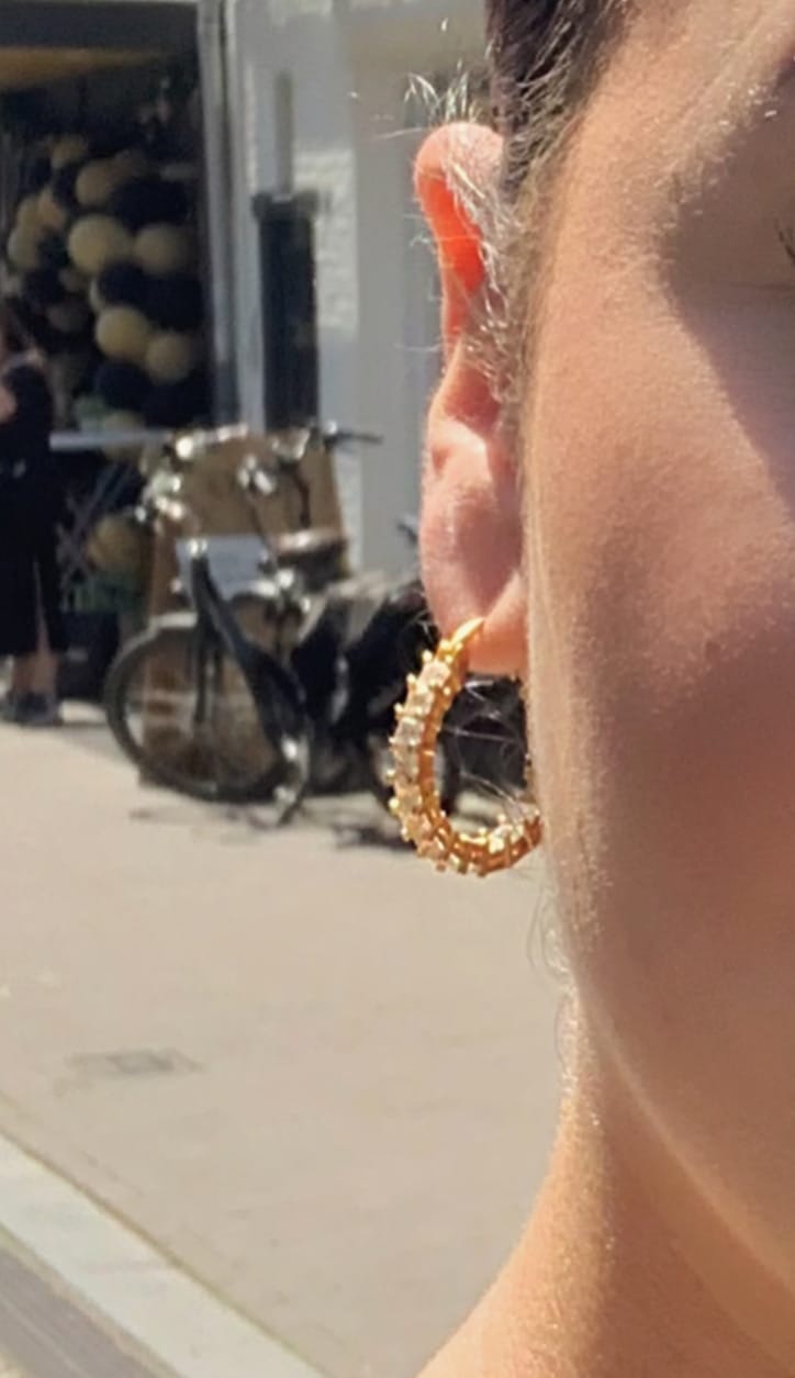 Customer photo review of Cristallo Ohrringe | 18K vergoldet