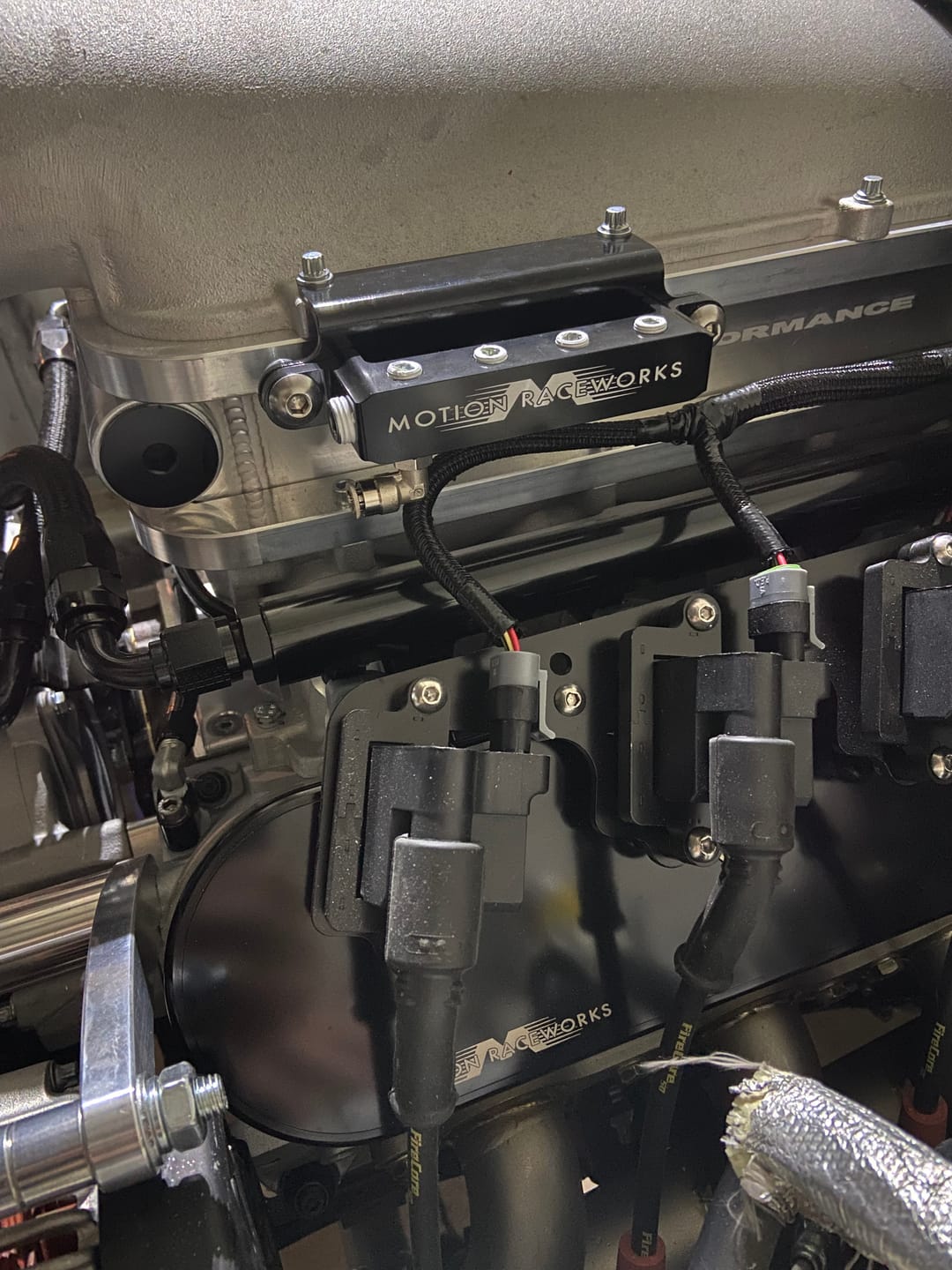 Customer photo review of LS1 Vacuum/Boost Billet Aluminum Distribution Block w/ Holley Hi-Ram Bracket 10-10024-1