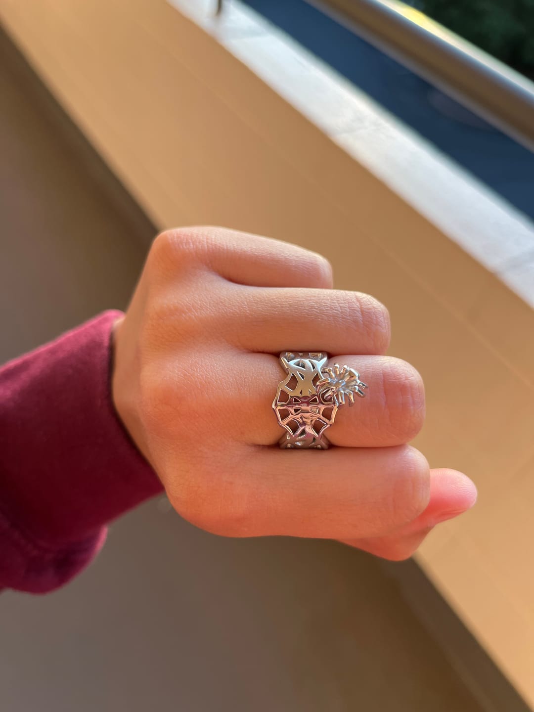 Customer photo review of SPIDER WEB RING