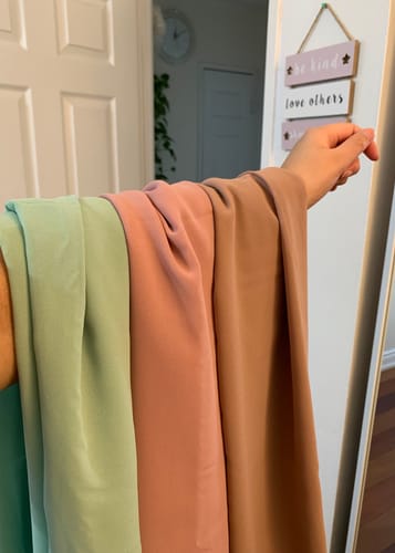 Customer photo review of Classic Chiffon Hijab - Pistachio