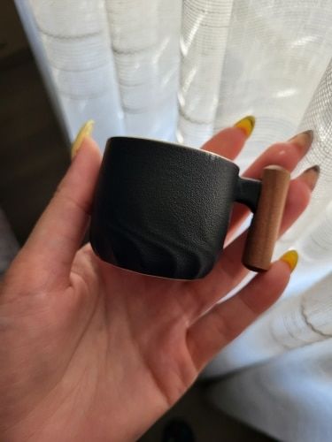 Customer photo review of Wood and Waves Gourmet Espresso Cup