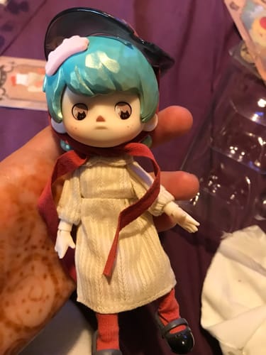 Customer photo review of Puppet Kingdom Little Painter And Little Witch Action Figure BJD Blind Box