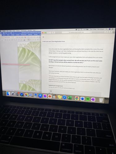 Customer photo review of Online Eyelash Extension Course (Classic, Hybrid & Volume)