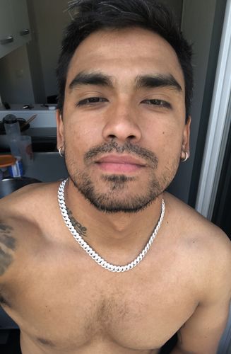 Customer photo review of ICED CUBAN CHAIN. - 10MM WHITE GOLD