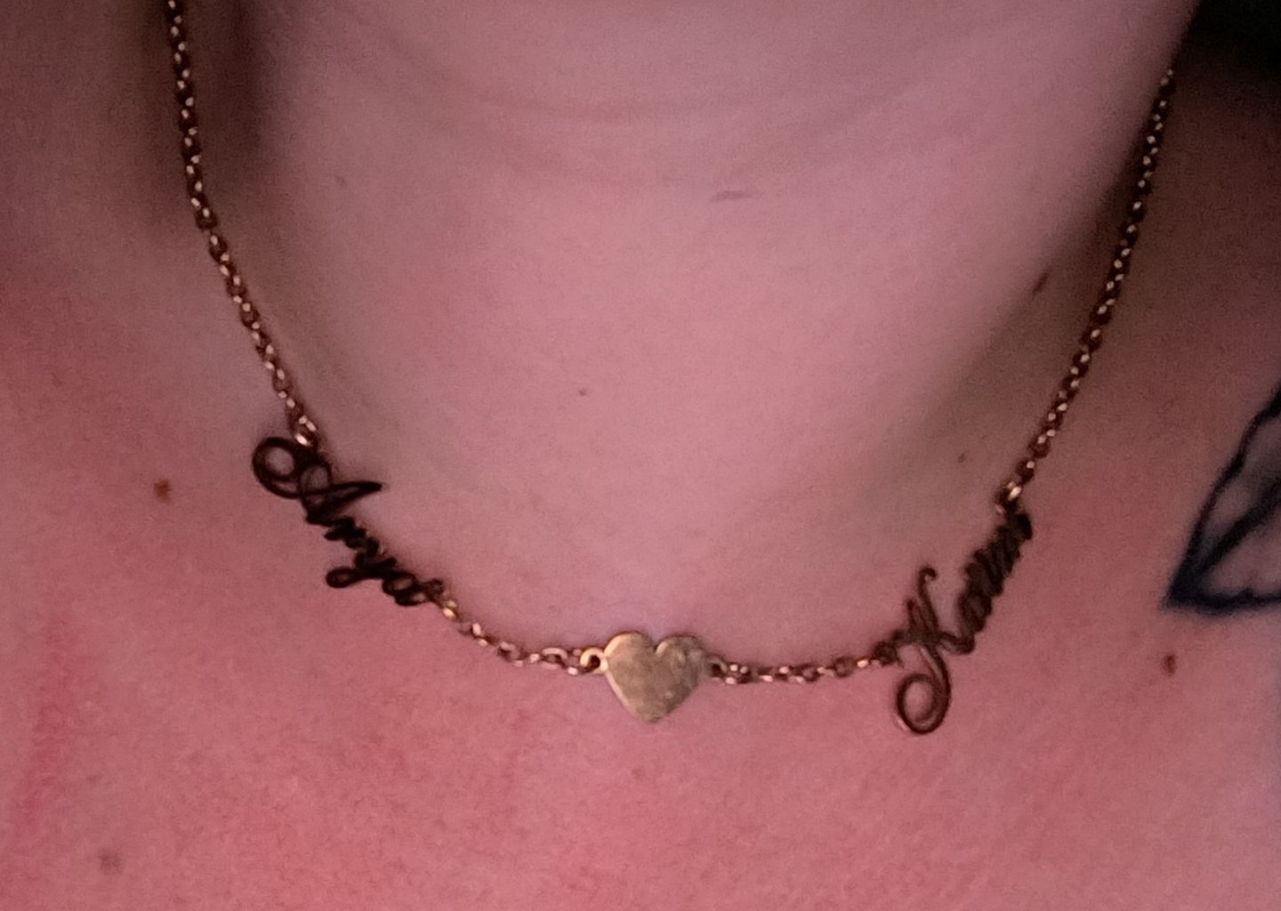 Customer photo review of Collier Plusieurs Prénoms