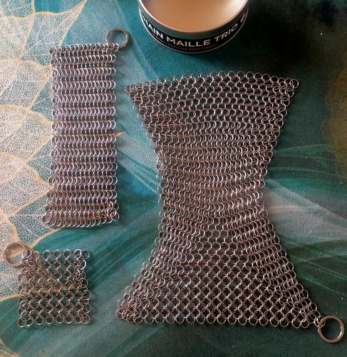 Customer photo review of Chain Maille Trio - Set of 3 sizes