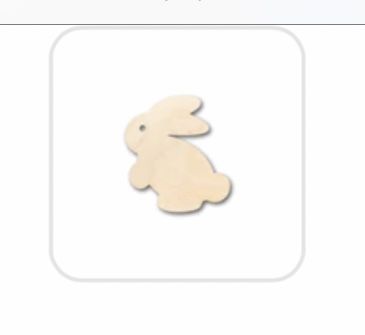 Customer photo review of Unfinished Wood Easter Bunny Shape - Craft - up to 36" DIY