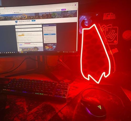 Customer photo review of INFERNAL CAPE LED NEON SIGN