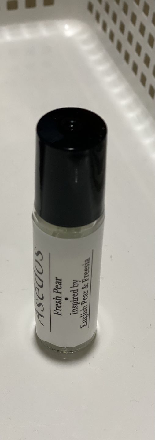 Customer photo review of FRESH PEAR PERFUME OIL