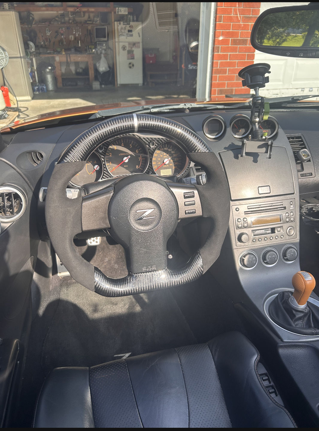 Customer photo review of 2003+ NISSAN 350Z Custom Carbon Fiber Steering Wheel