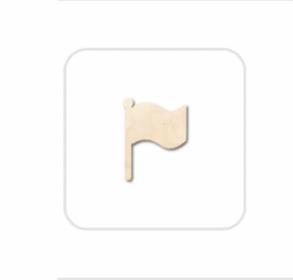 Customer photo review of Unfinished Wood Flag Shape - Craft - up to 36" DIY