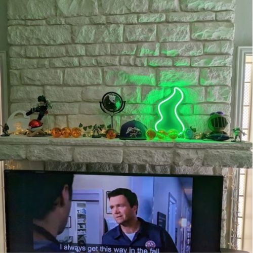 Customer photo review of GOD SYMBOLS LED NEON SIGN