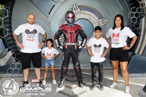 Customer photo review of Family Magic Mouse Matching White T-Shirts
