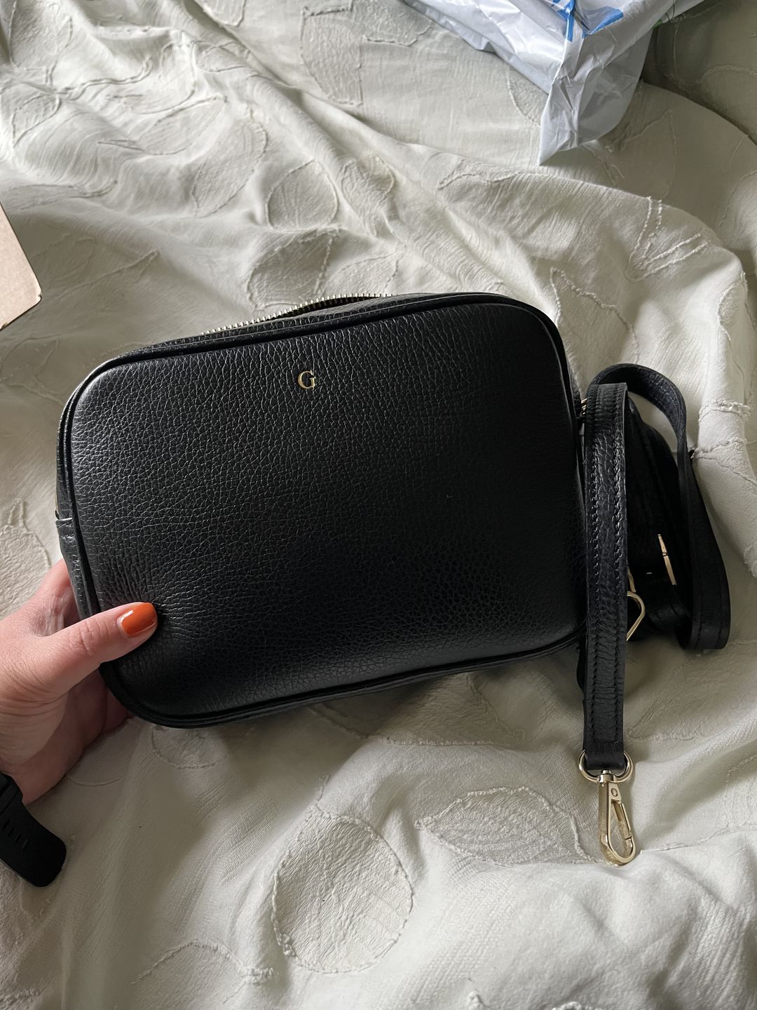 Customer photo review of Leather Lady Cross Body Bag