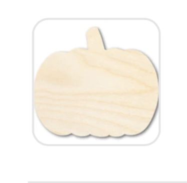 Customer photo review of Unfinished Wood Pumpkin Silhouette - Craft- up to 24" DIY