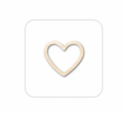 Customer photo review of Unfinished Wood Border Hollow Frame Heart Silhouette - Craft- up to 24" DIY