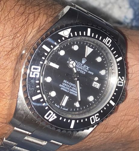 Customer photo review of 2022 Deepsea Rolex Black Dial Replica