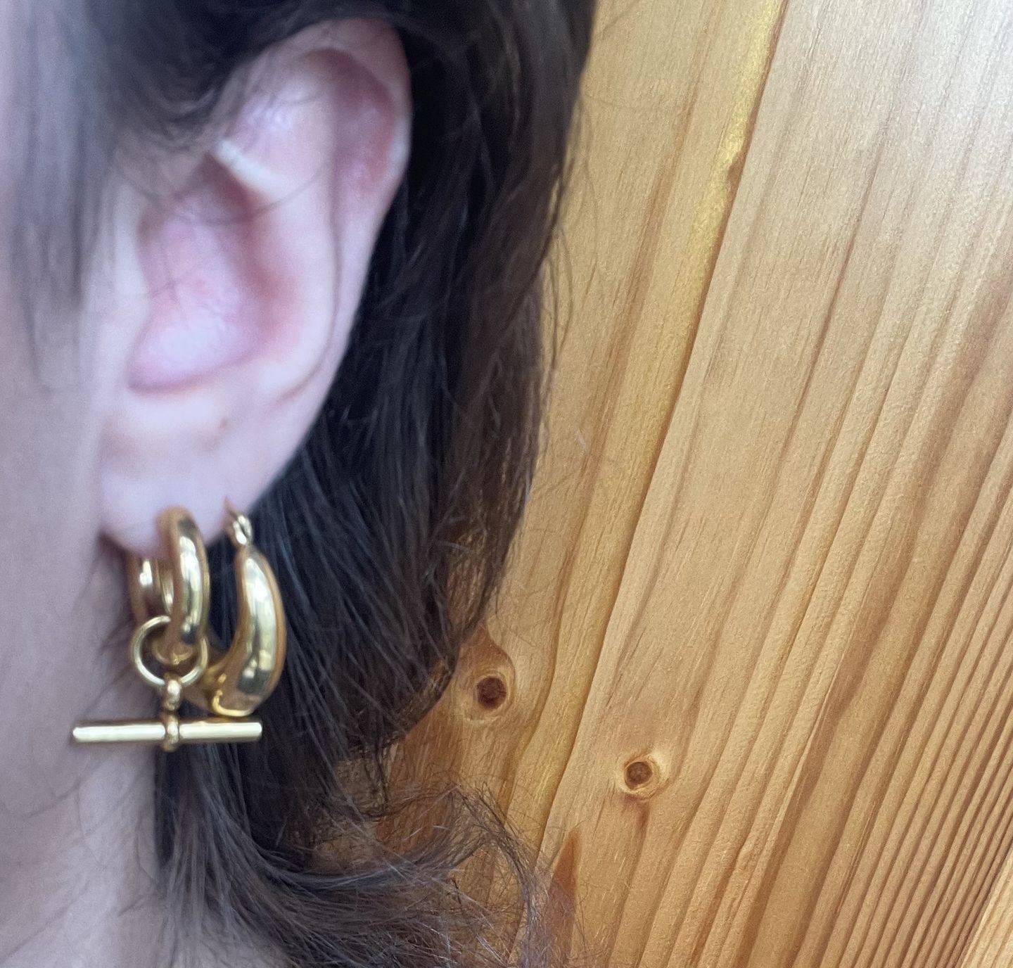 Customer photo review of The Piha T-bar Hoops