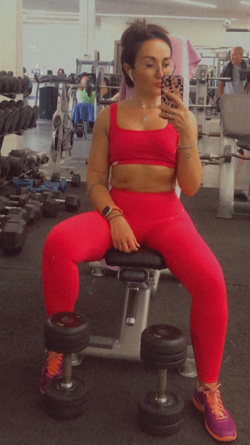 Customer photo review of Leggings CALIPSO Magenta Costine