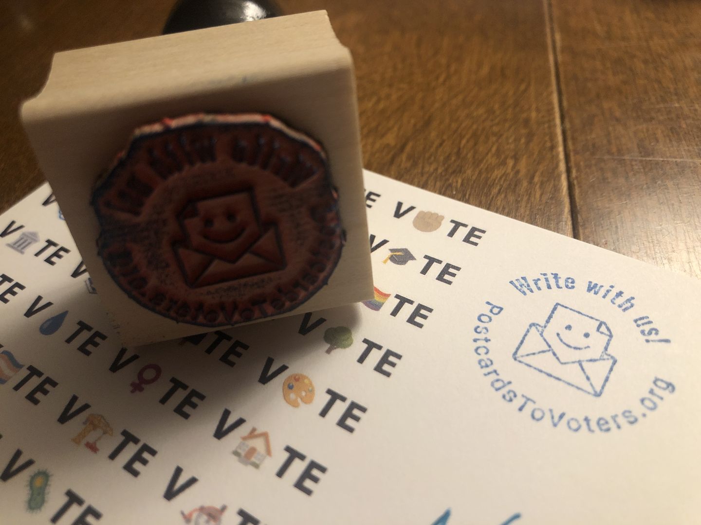 Customer photo review of Wood Stamp