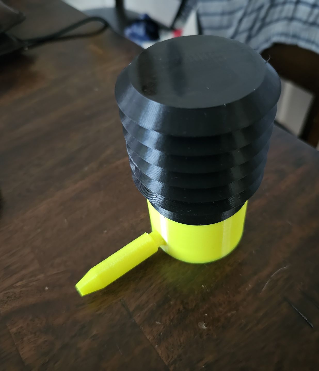 Customer photo review of Fluorescent Yellow PETG Filament 1.75mm