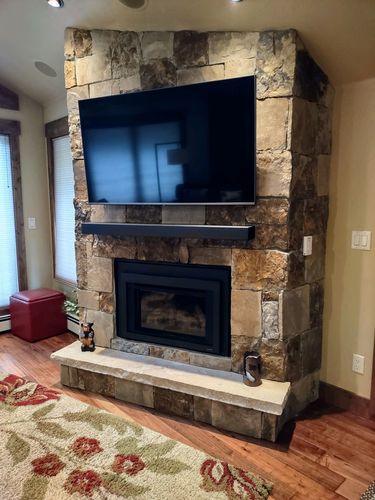 Customer photo review of Custom Metal Shelves: Non-Combustible, 25+ Finishes, Any Size