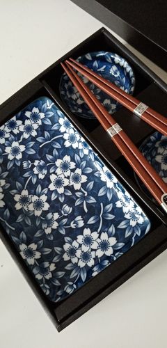 Customer photo review of Set Vaisselle à Sushi Cerisier