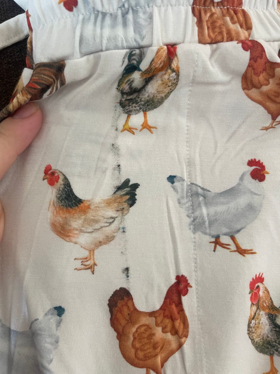 Customer photo review of Chicken Adult Pajamas Pants