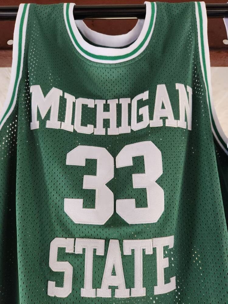 Customer photo review of Magic Johnson Michigan State Basketball Jersey College