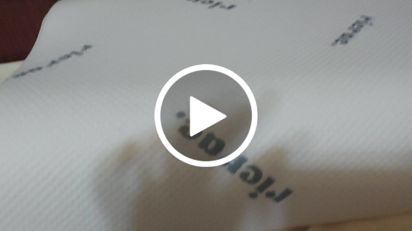 Customer video review of Wavy Memory Foam Pillow