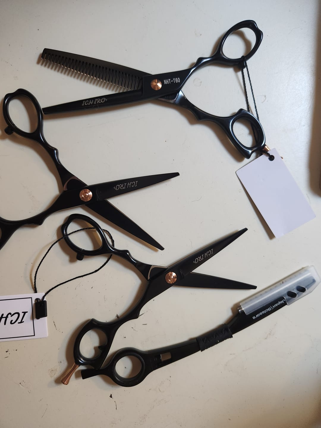 Customer photo review of Ichiro Ash Gold Master Scissor Set