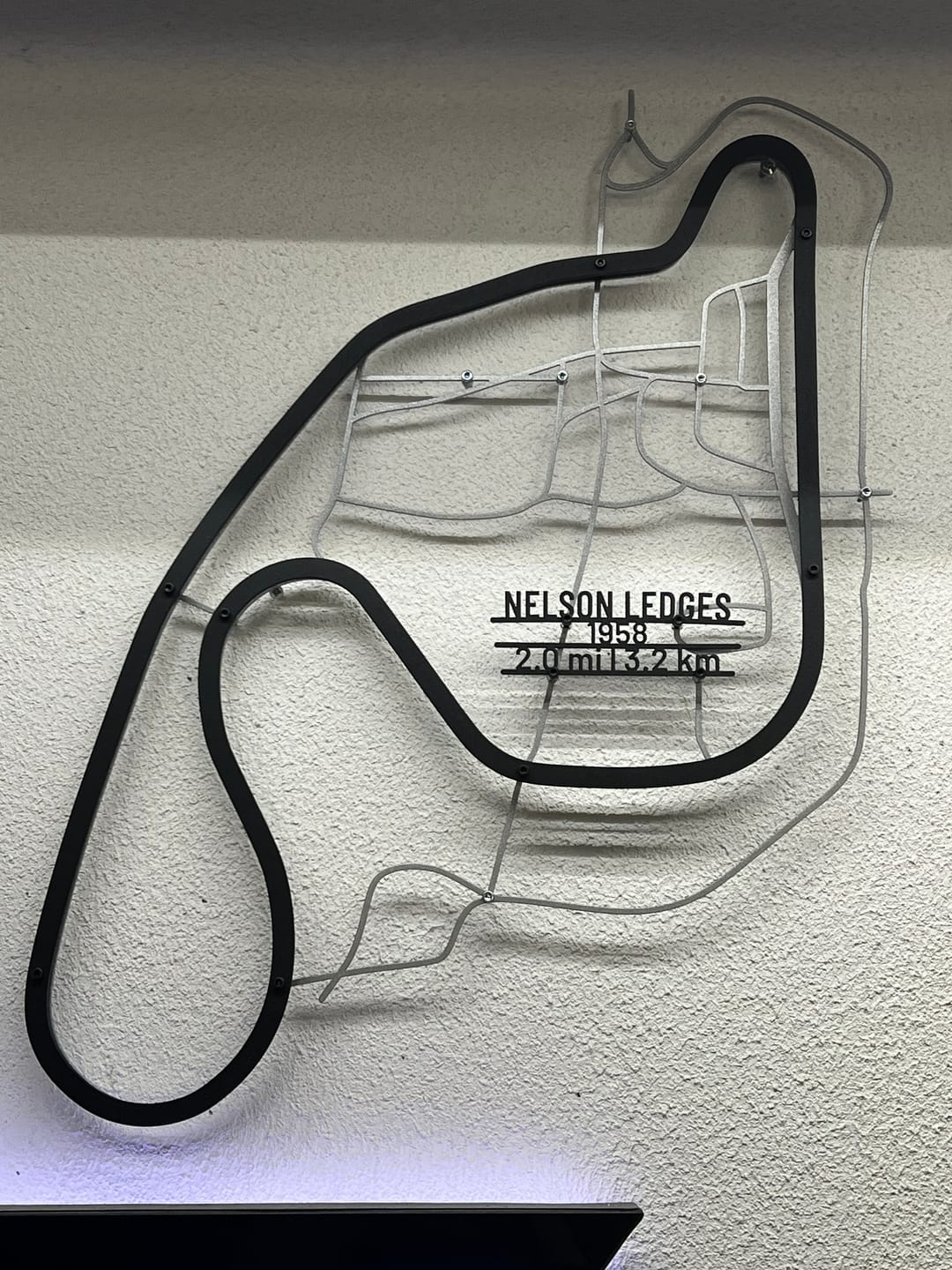 Customer photo review of Your Custom Race Track Metal Wall Art