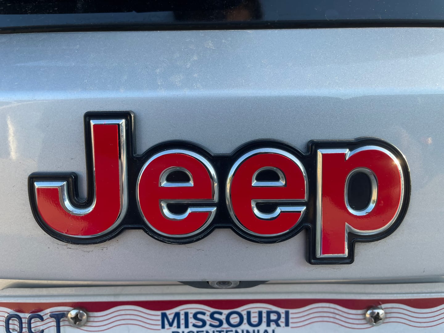 Customer photo review of JEEP Emblem Overlay Decals – Solid Colors | Fits 2015+ Jeep Renegade