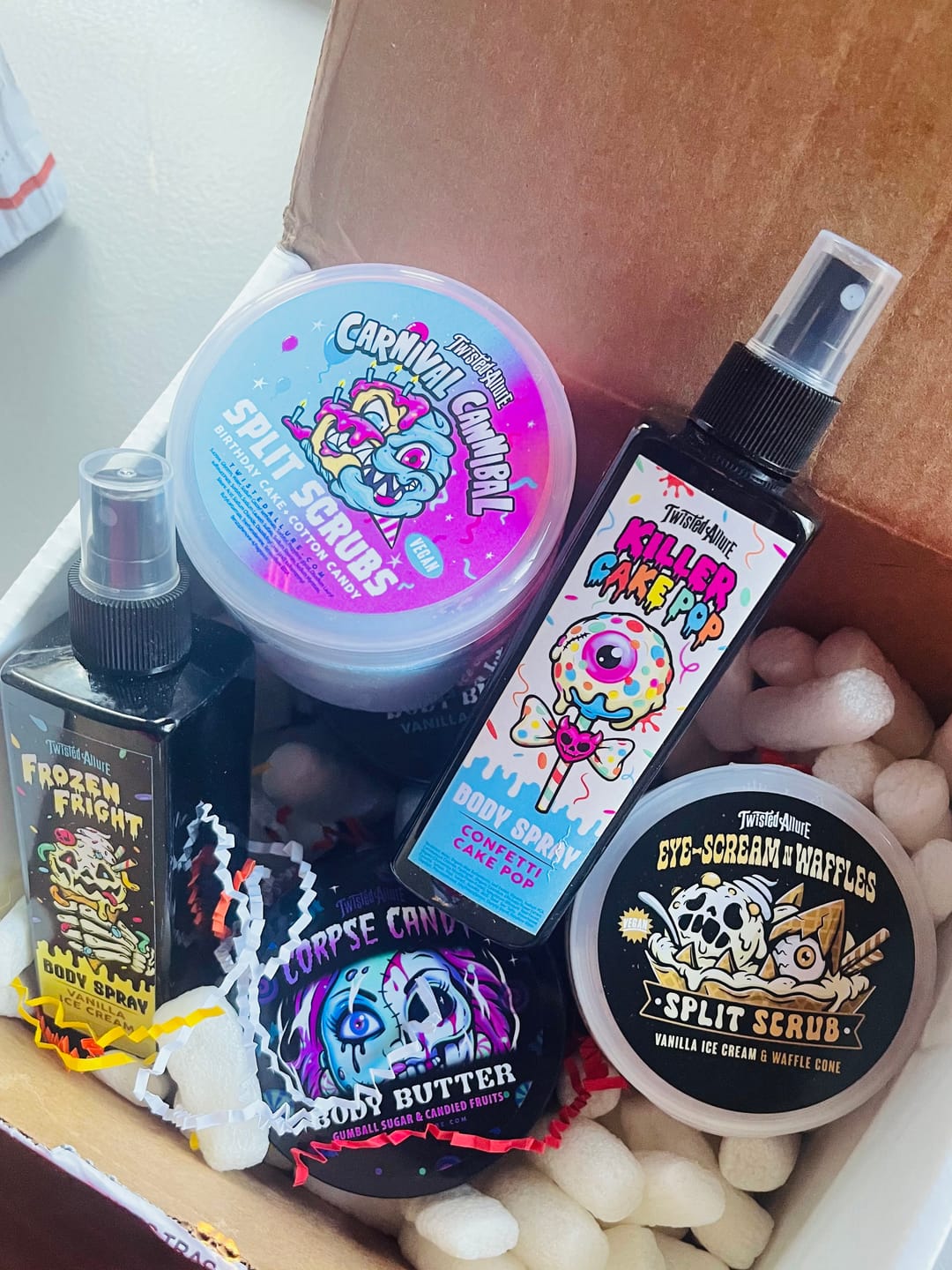 Customer photo review of Frozen Fright Body Butter (Vanilla ice cream)