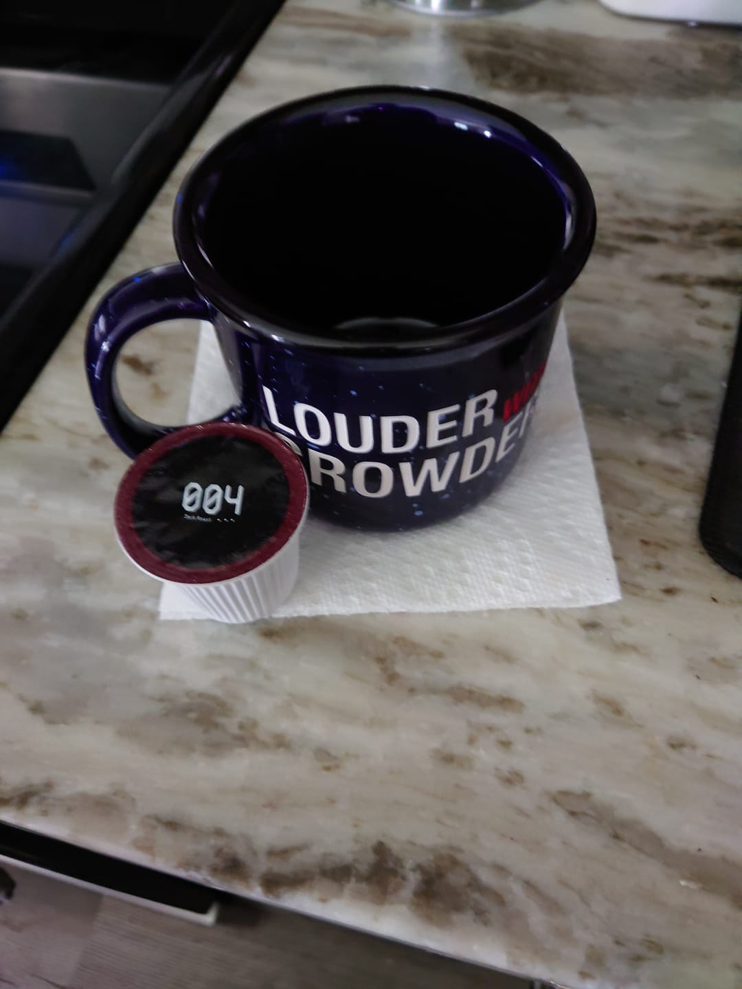 Customer photo review of Premium Dark Roast Kcups