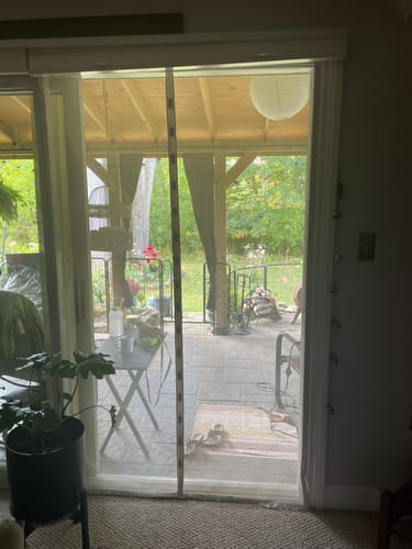 Customer photo review of Custom Magnetic Screen Door Right Side Opening