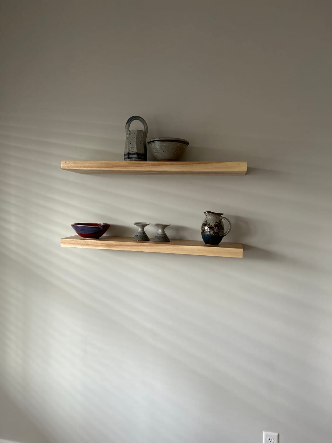 Customer photo review of Ash Floating Shelves