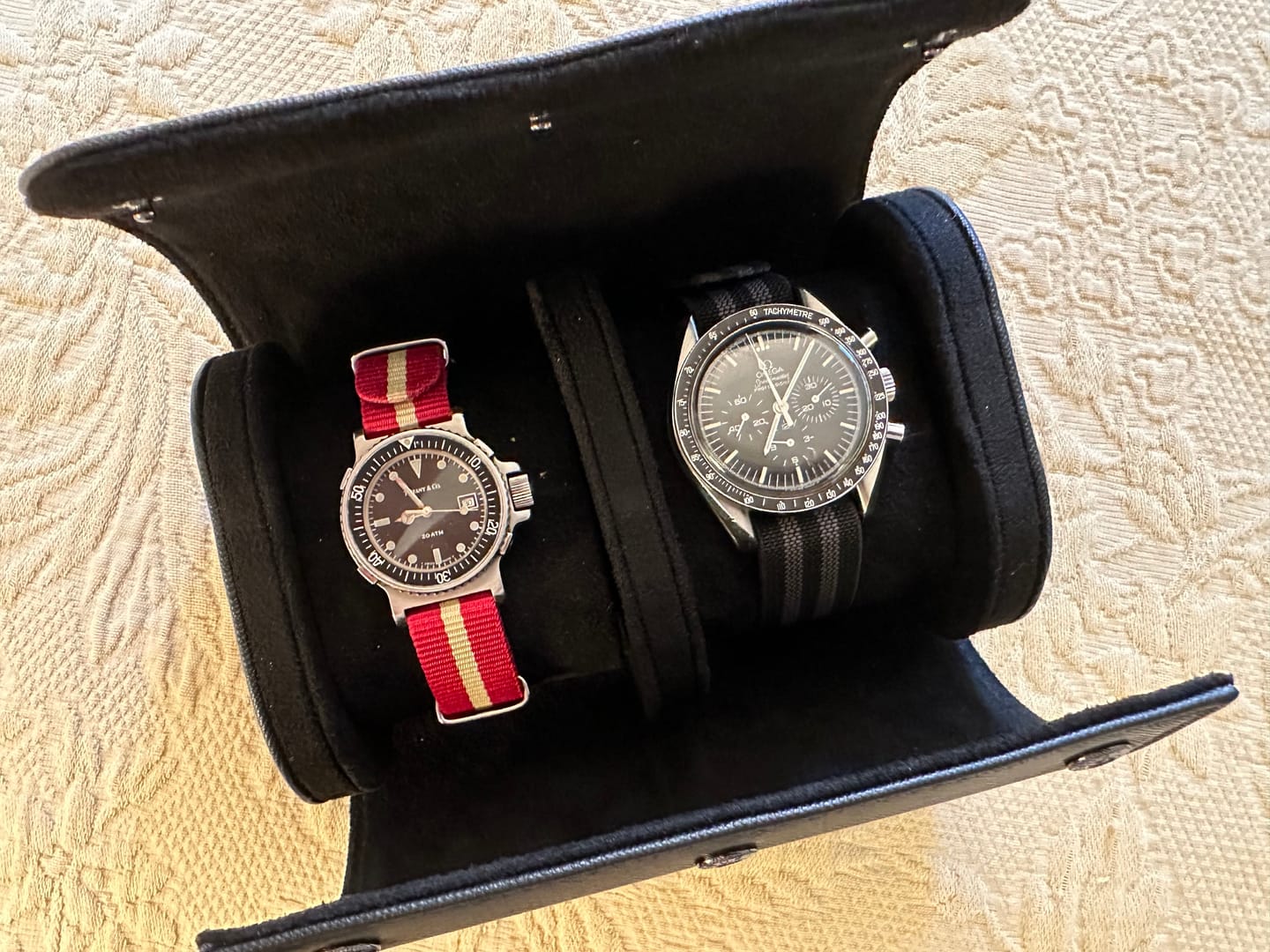 Customer photo review of Watch Roll Travel Case - Double