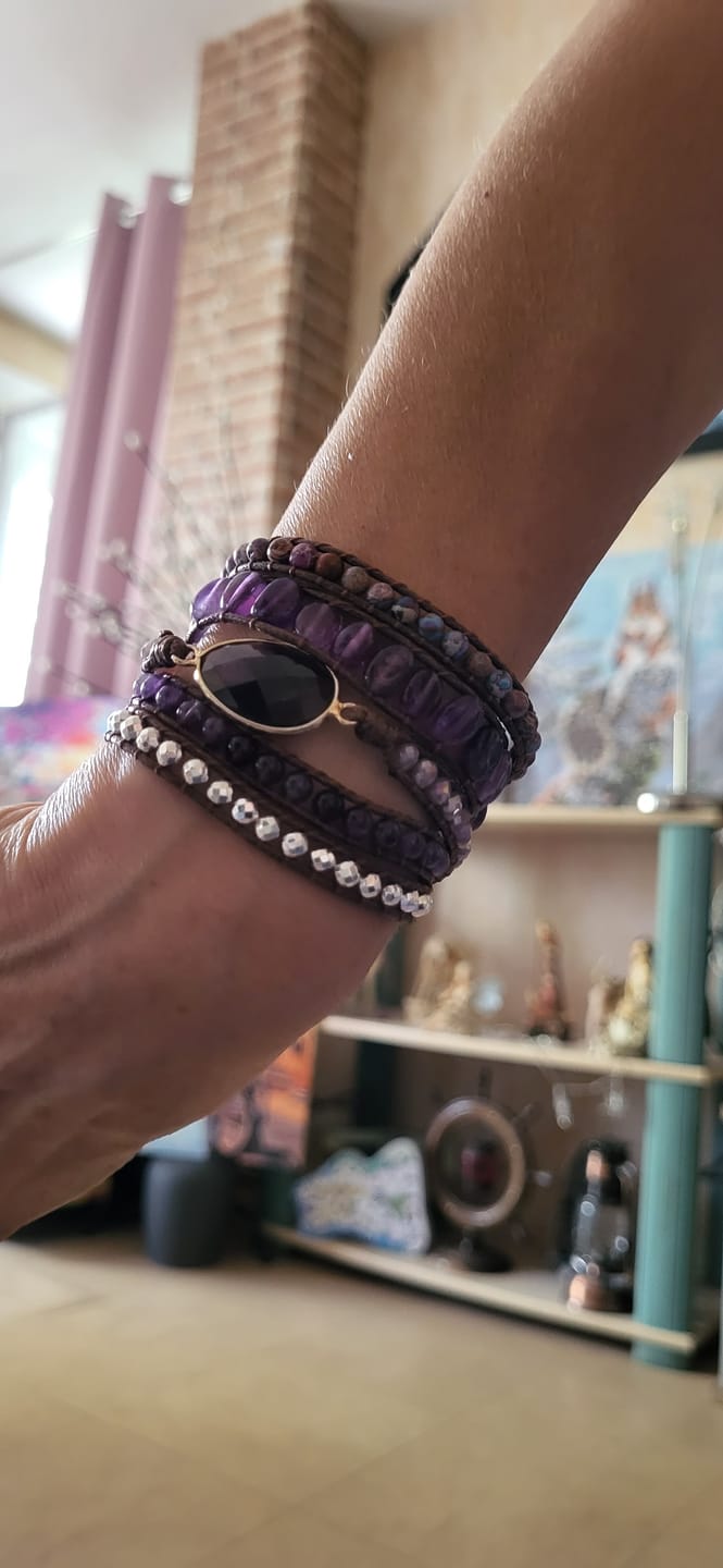 Customer photo review of Améthyste Bracelet "Bohème"