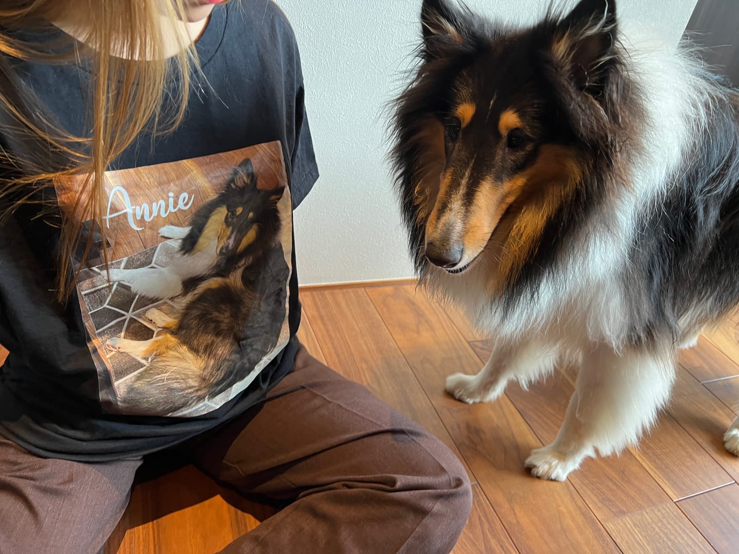 Customer photo review of 好きな写真と文字で作るオリジナルプリントTシャツ