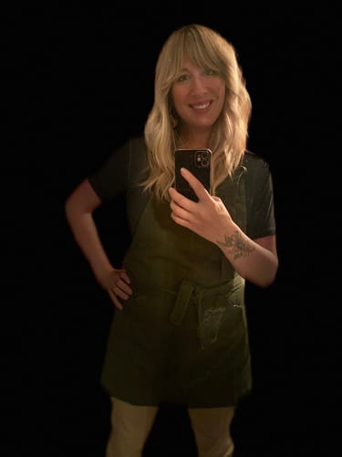 Customer photo review of Olive Green Apron