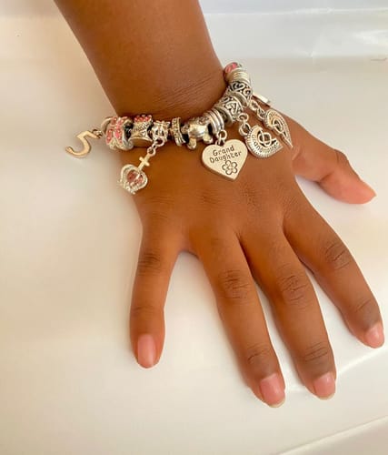 Customer photo review of Any 5 Charms (Excluding Birthstone Drop Charms)