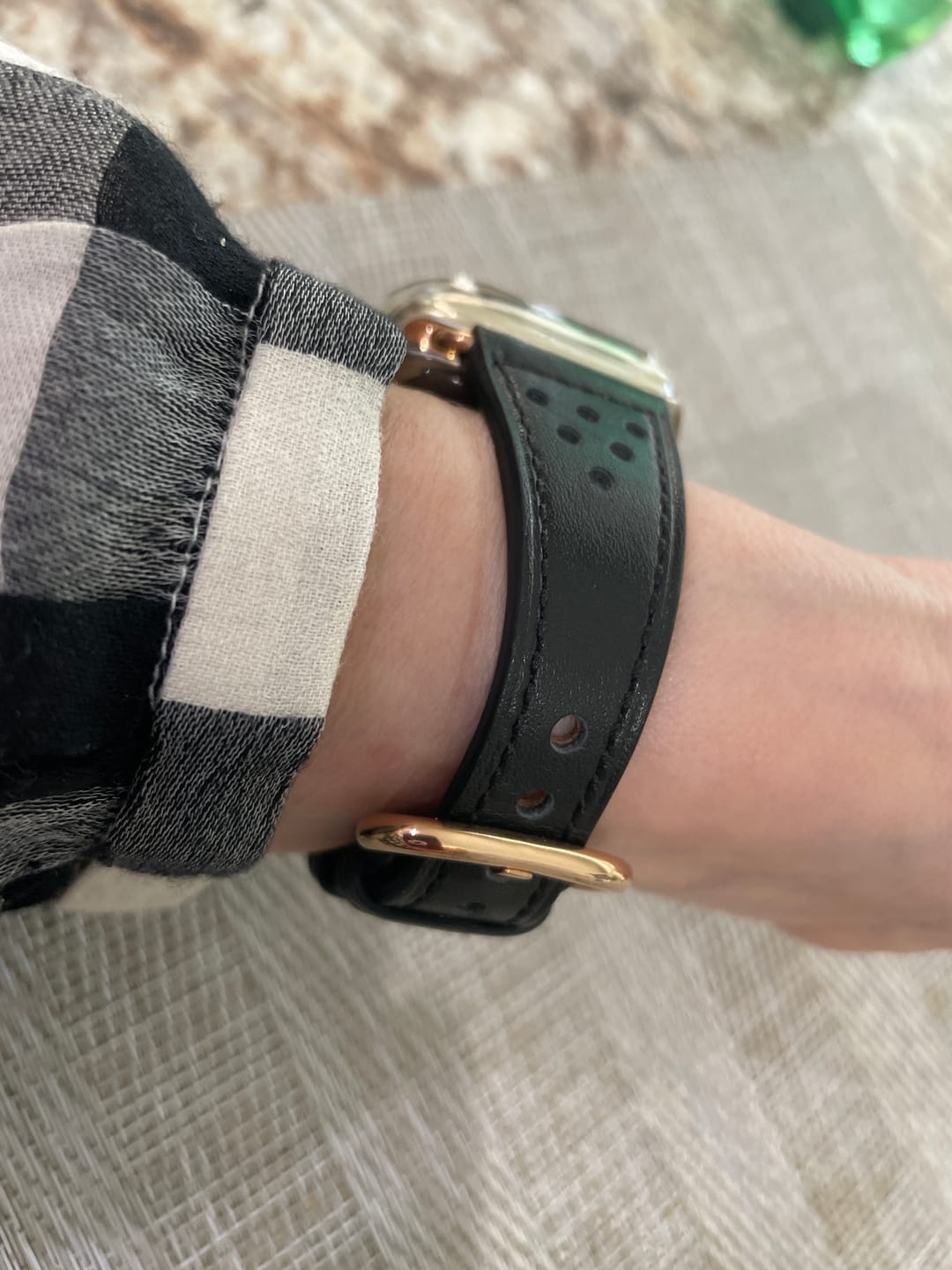 Customer photo review of Vicus Leather Band